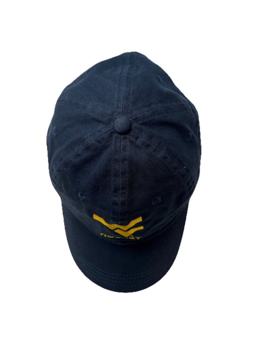 West Virginia University Mountaineers WVU Hockey Strapback Hat Cap Dad Logo - Picture 6 of 10